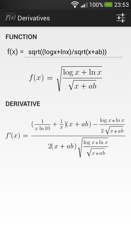 Derivatives截图2