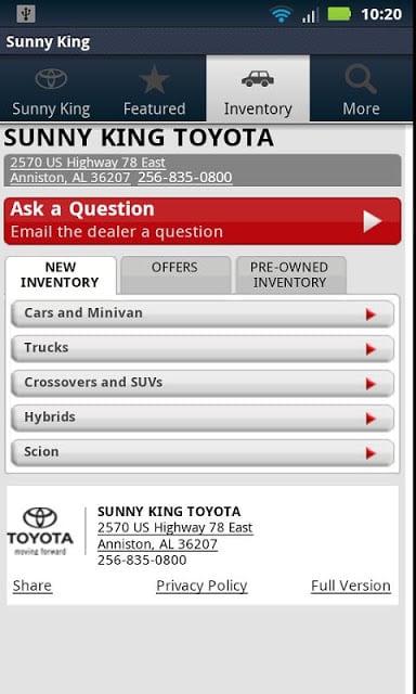 Sunny King Toyota截图2