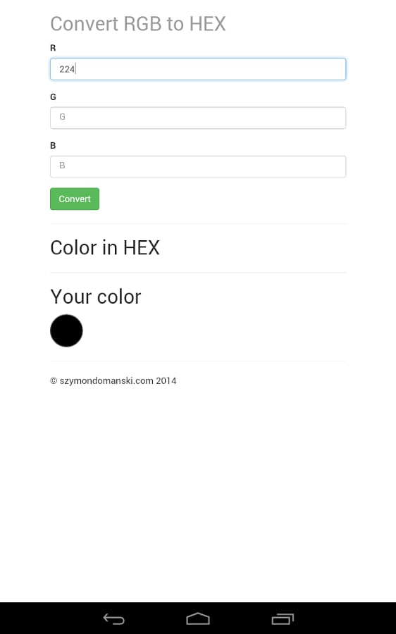 RGB to HEX converter截图2