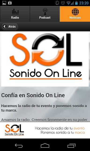 Sonido On Line截图4