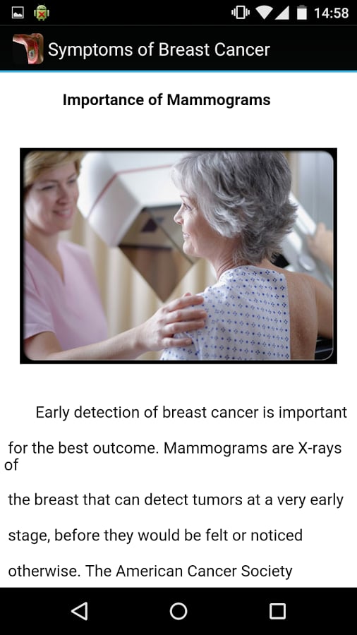 Symptoms of Breast Cance...截图1