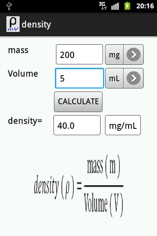 Density Calculator截图3