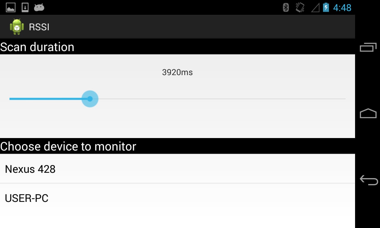 Bluetooth RSSI Monitor截图1