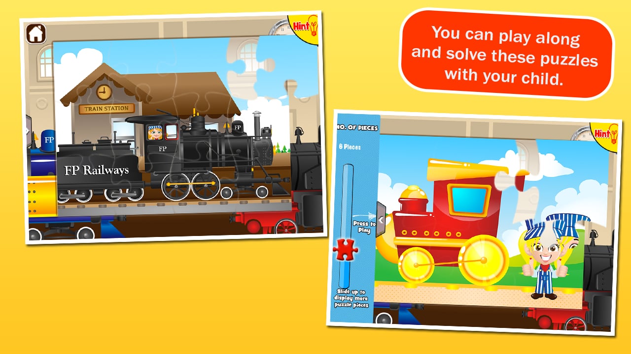 Train Puzzles for Kids截图2