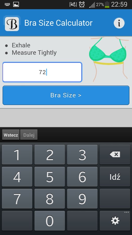 Bra Size Calculator截图3