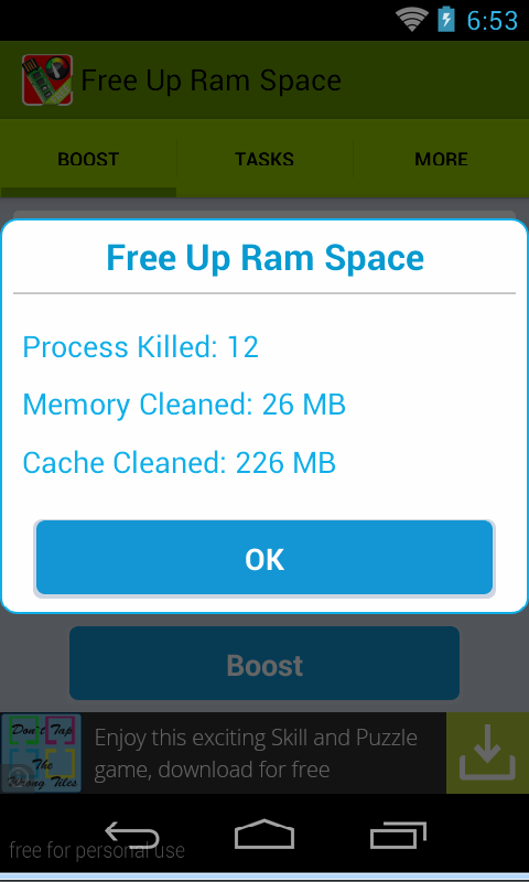 Free Up Ram Space截图1