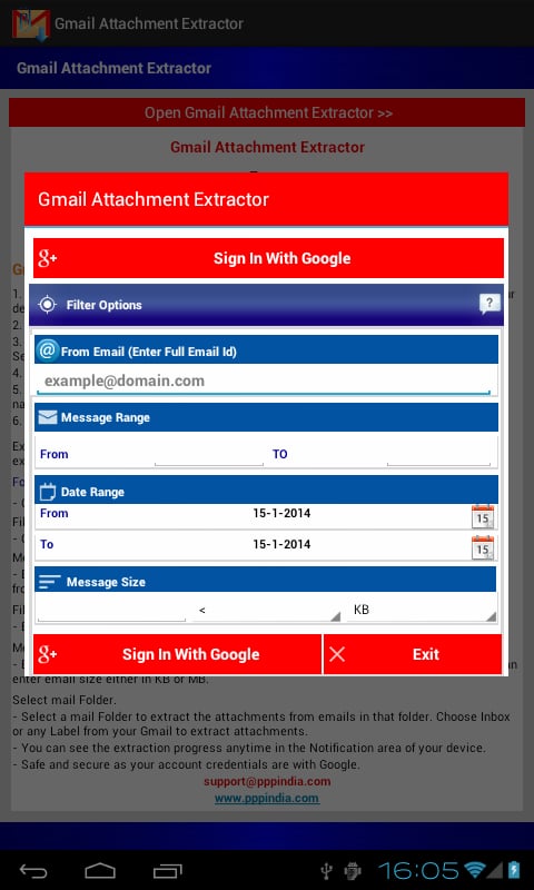 Gmail Attachment Extract...截图4