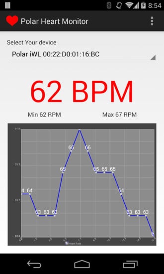 Polar Heart Rate Monitor截图2