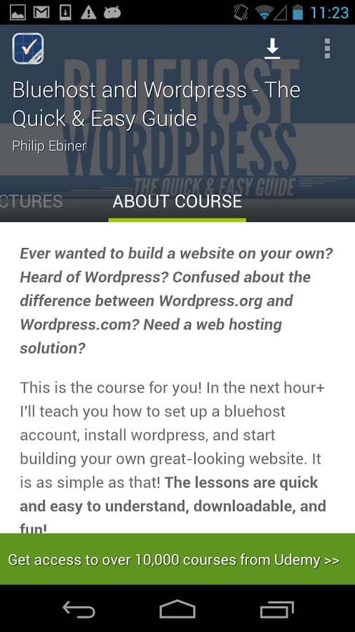 Learn Wordpress &amp; Blueho...截图10