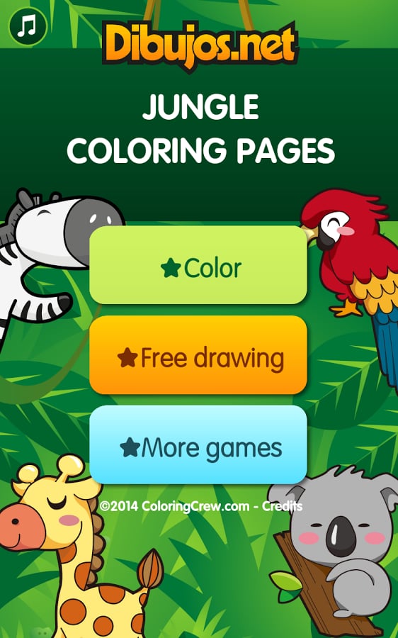 Jungle Coloring Pages截图2