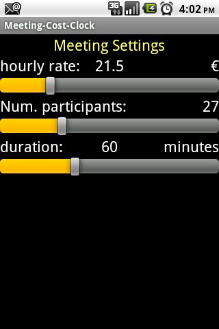 Meeting-Cost Clock截图2