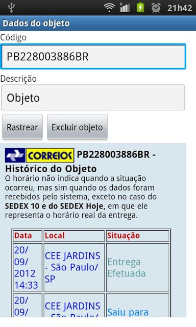 Rastreamento Correios截图2