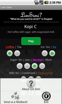 Kopitiam Drinks (LimSimi...截图