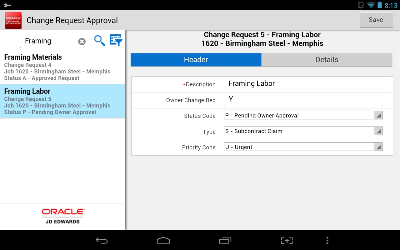 Change Req Approval - JD...截图4