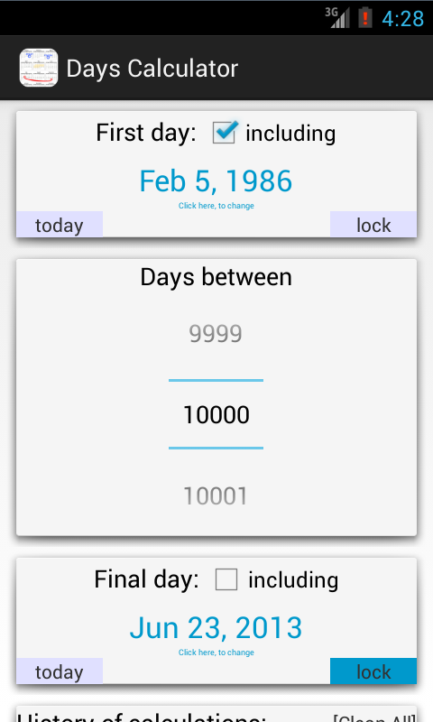 Days Calculator Free截图1