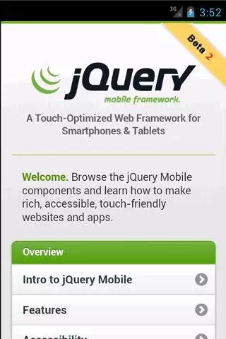 jQuery Mobile DOCS截图1