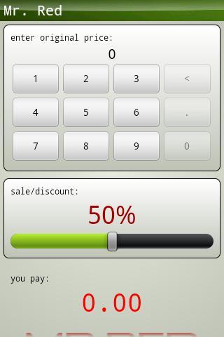 Mr. Red percentage calculator截图2