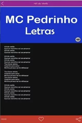 MC Pedrinho Letras截图4