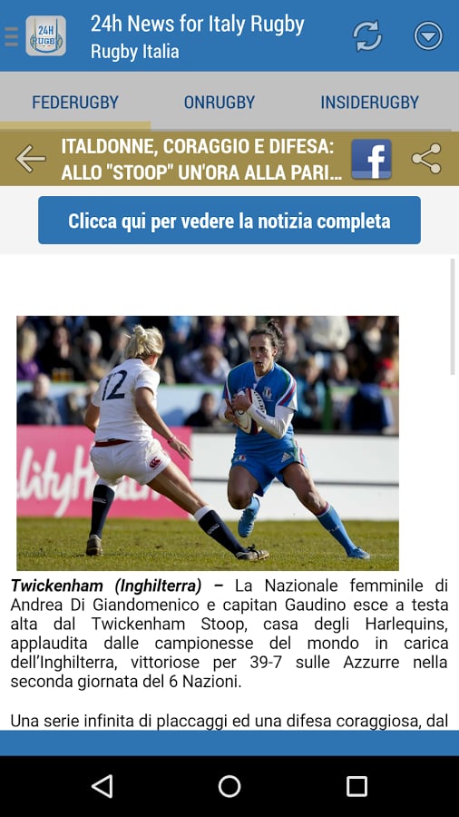 Italia Rugby 24h截图1