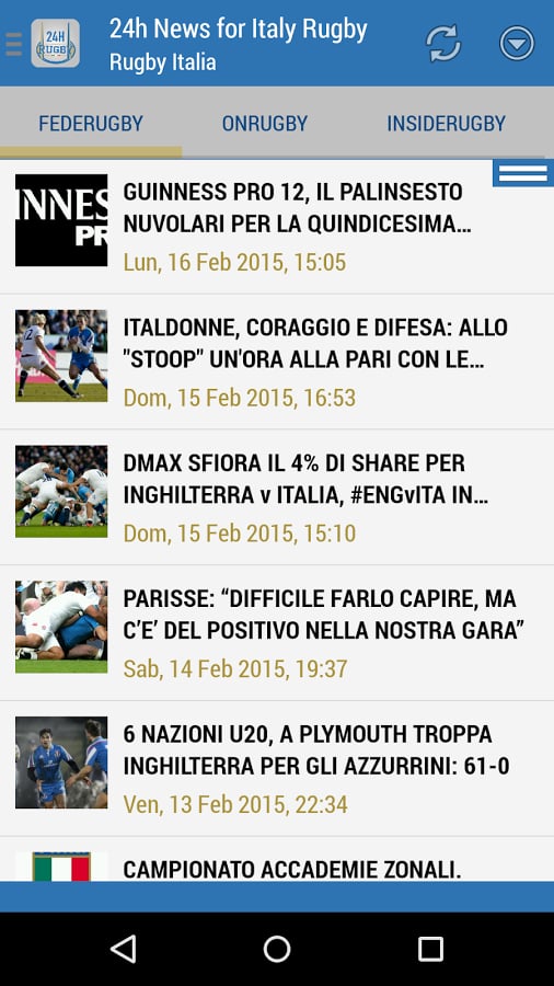 Italia Rugby 24h截图5