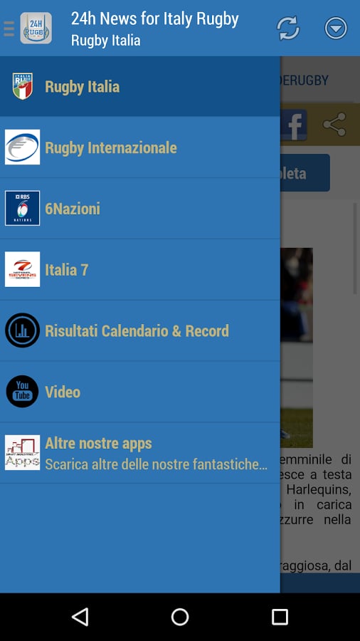 Italia Rugby 24h截图2