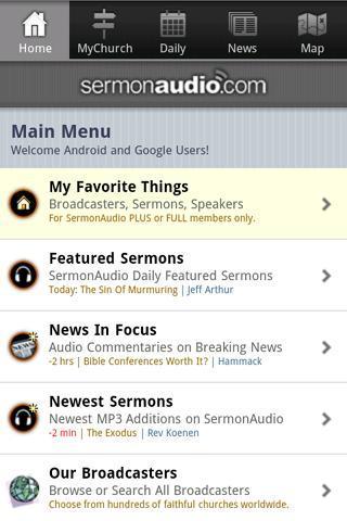 SermonAudio的Android版截图1