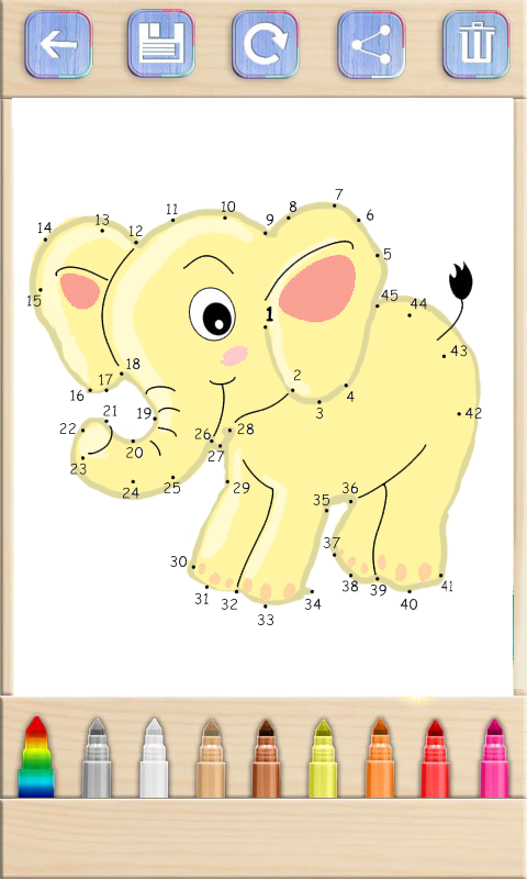 动物连线儿童画画游戏截图4