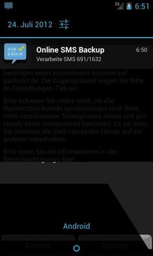 Online SMS Backup &amp; Restore截图