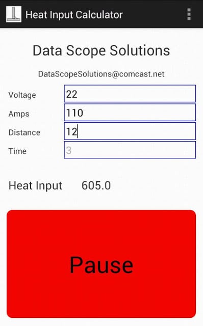 Heat Input Calculator截图2