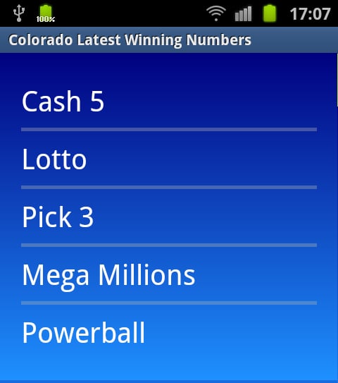 Colorado winning numbers截图1