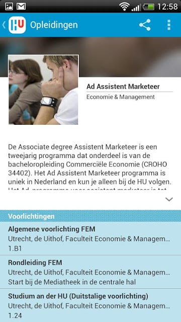 Hogeschool Utrecht Open ...截图2