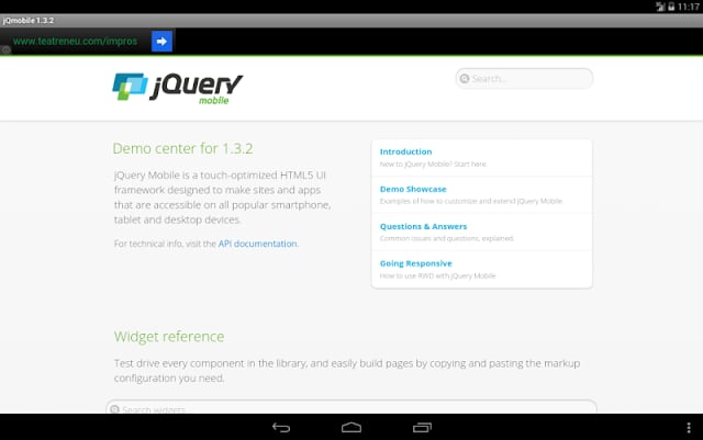 jQuery mobile 1.3.0 Demo...截图3