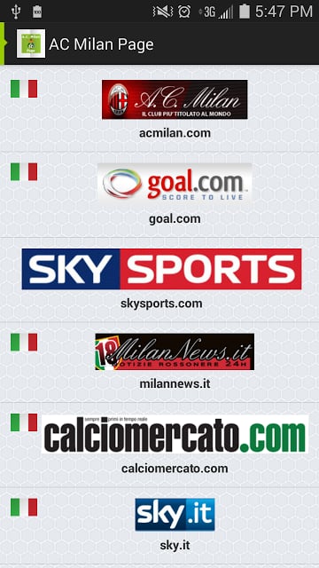 AC Milan Page截图8