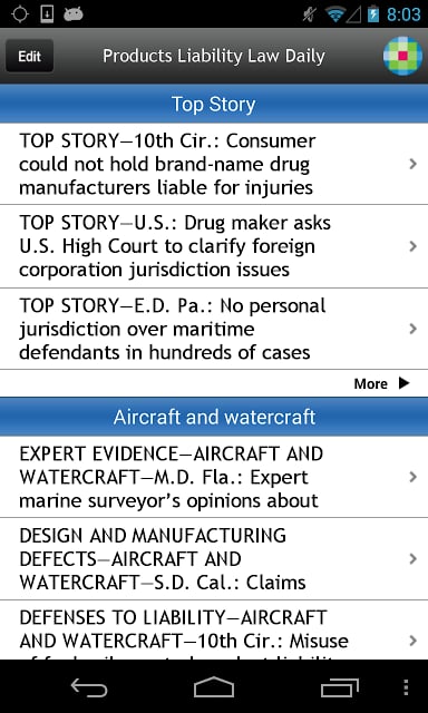 Products Liability Law Daily截图1