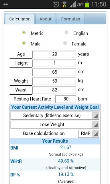 Fitness Calc Extended -Free-截图6