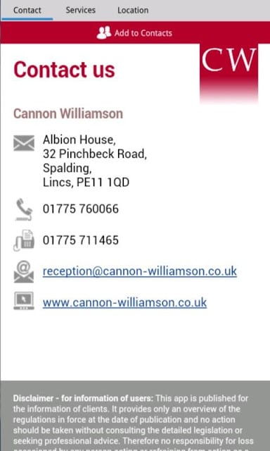 Cannon Williamson TaxApp截图1