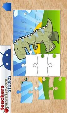 卡通恐龙拼图截图