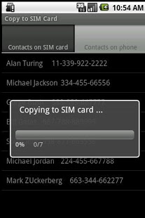 CopyToSIMCard(SIM)卡联系人管理截图9