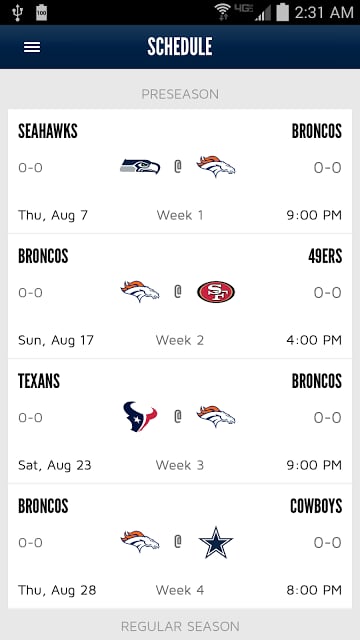 Denver Broncos Mobile截图2