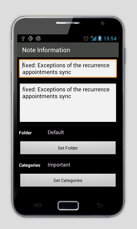 Outlook Synced Note - USB Sync截图8