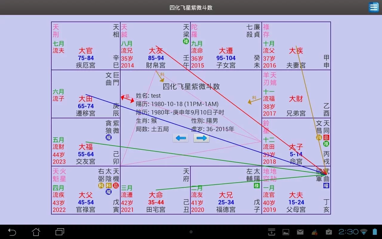 四化飞星紫微斗数截图1