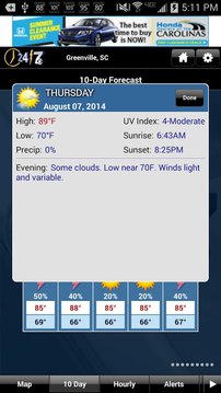 WSPA WX截图