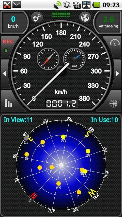 GPS车速表截图2