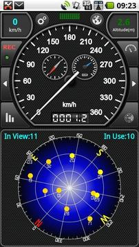 GPS车速表截图