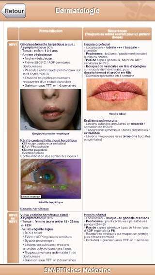 SMARTfiches Dermatologie Free截图6