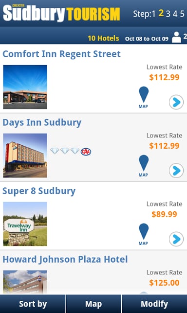 Sudbury Tourism Reservations截图1