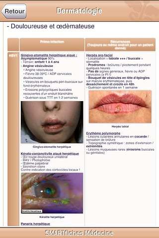 SMARTfiches Dermatologie Free截图3