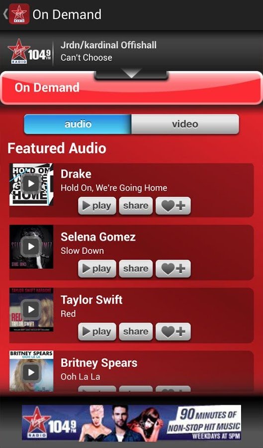 Virgin Radio Canada截图2