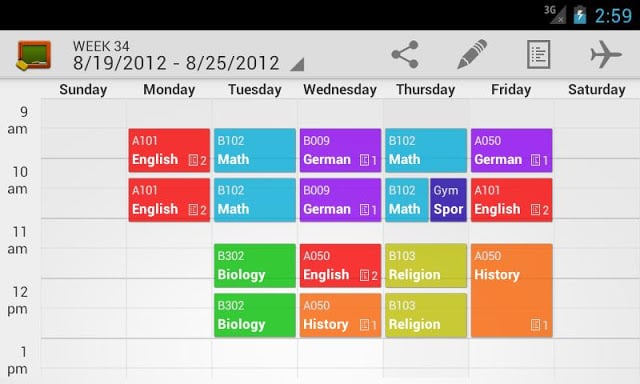 My Class Schedule（免费）截图2