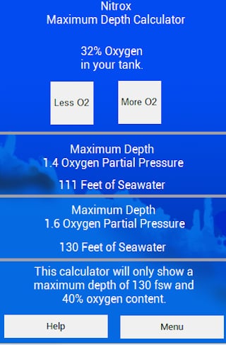 潜水计算器 NWDivers.me Scuba Calculators截图2